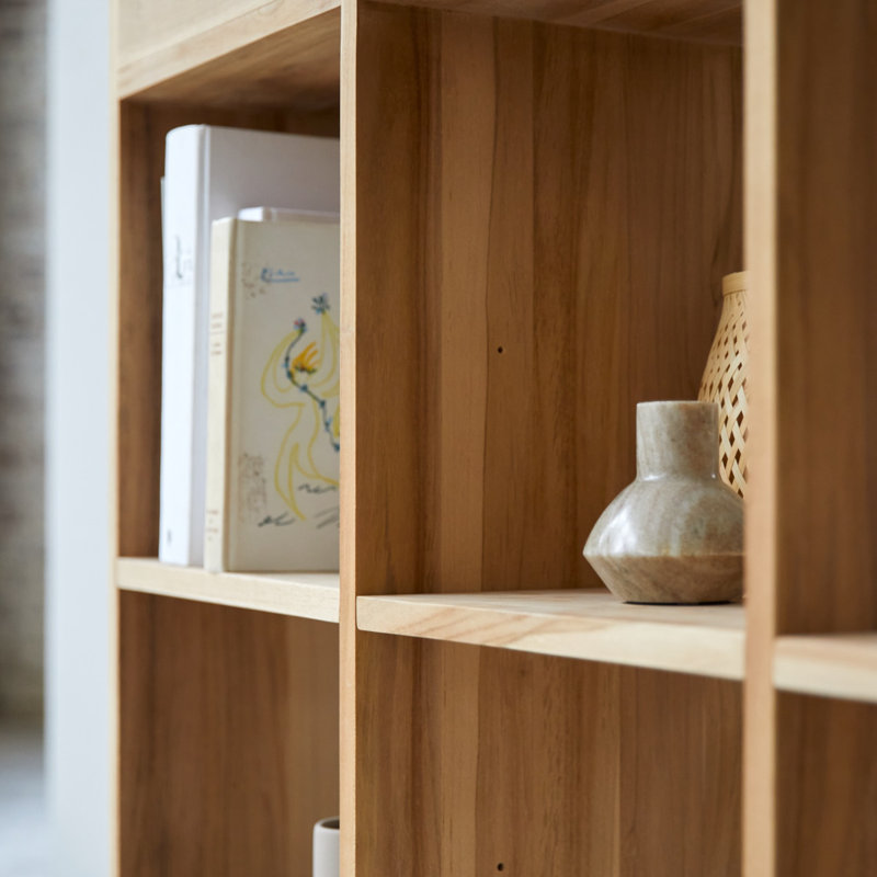 Miho Solid Wood Bookcase