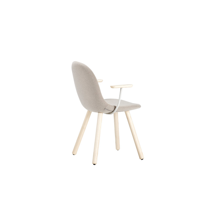 Chaise avec accoudoirs de couleur crème surf