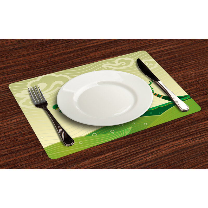Polyester Abstract Rectangle Placemat