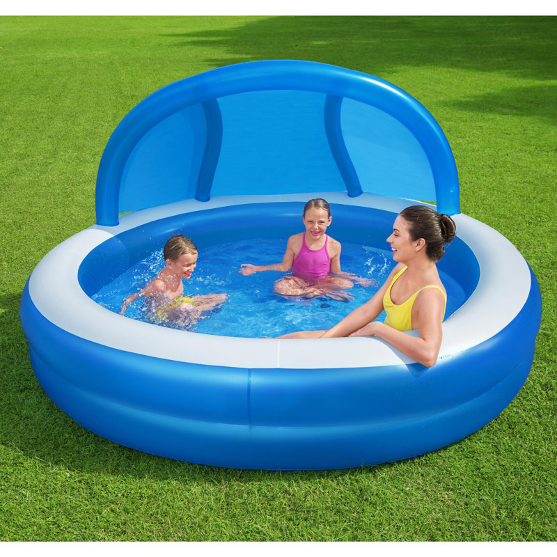 Round Inflatable Pool 140cm H x 241cm W x 241cm L