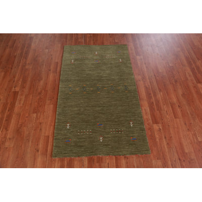 Tapis vert Gabbeh 3x5