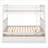 Full Over Full Solid Pine Wood &amp; MDF Convertible Bunk Bed with Drawers, No Box Spring Needed, White for Guest Bedroom-365055328-365055341