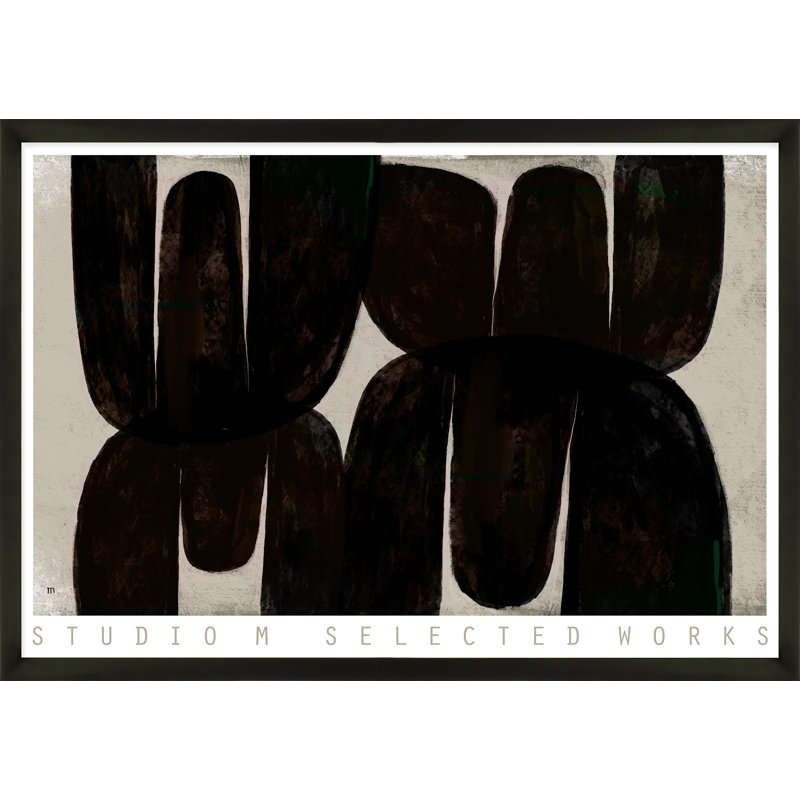 Exib Poster 3 Print by StudioM, Black, 14" H x 20" W x 1.25" D