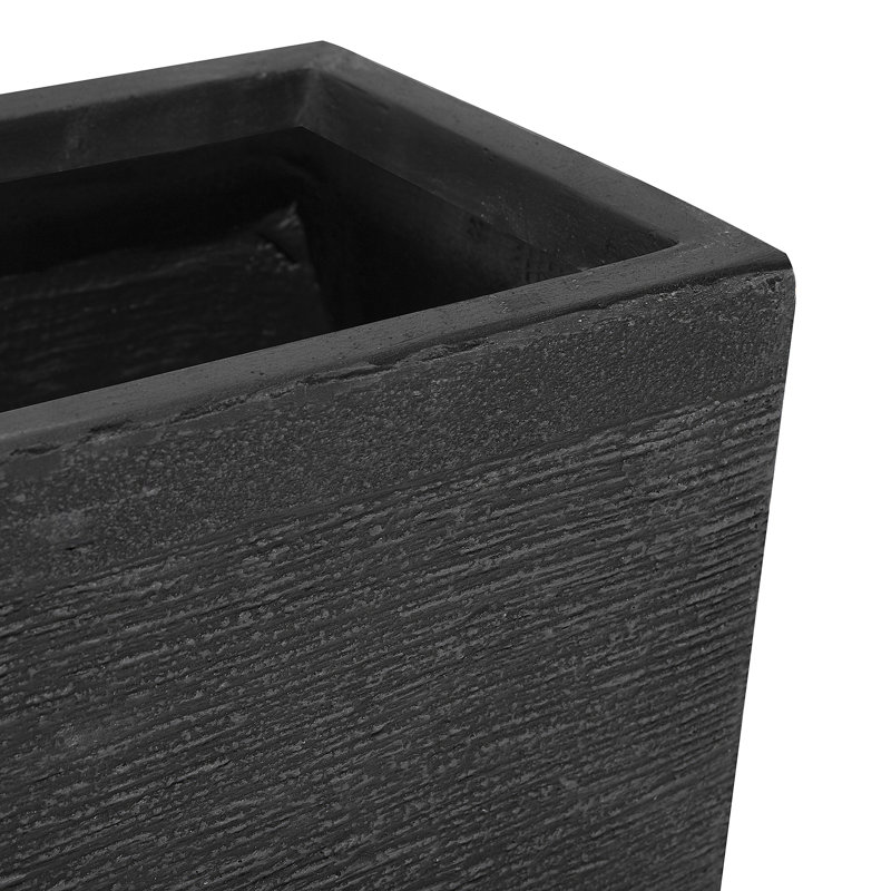 Adrianna Pot Planter, 1, Black, 36.5cm H x 80cm W x 37cm D