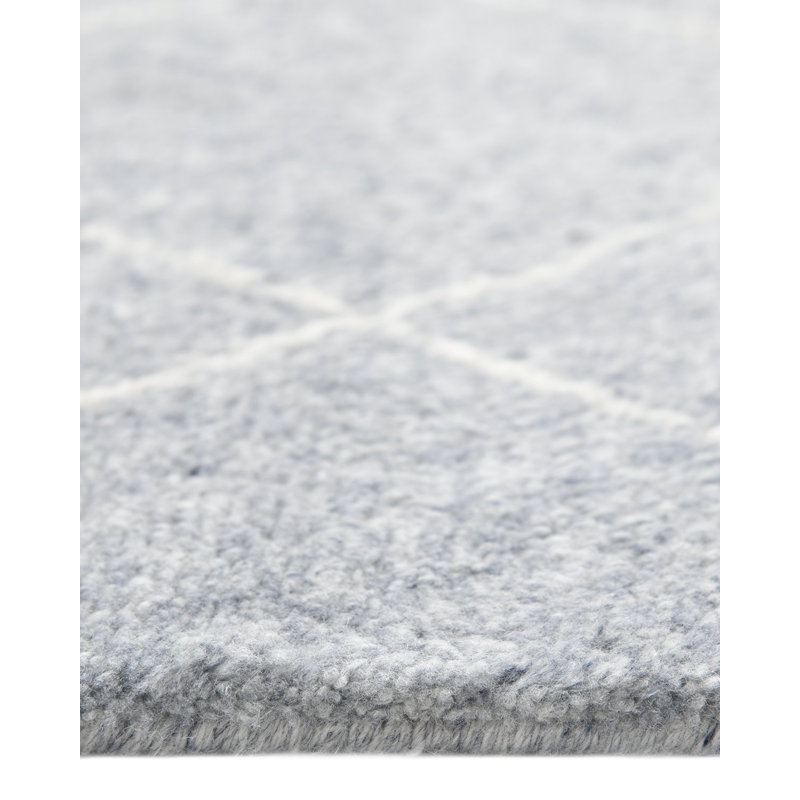 Wallis Moroccan Area Rug in Gray, Rectangle 5' x 8'