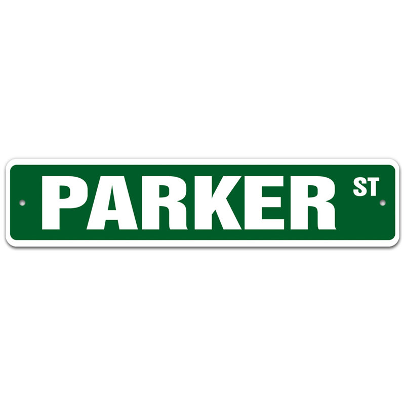 Plaque de rue Dain, H 7 po x l 30 po x P 0,1 po