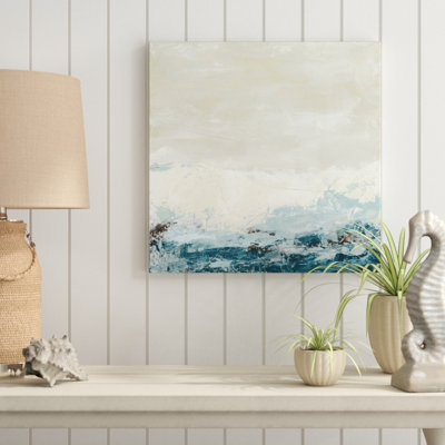 Coastal Currents II by June Erica Vess - Wrapped Canvas Painting