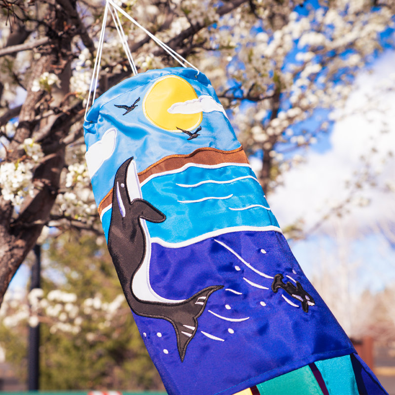 Orca Whale 40" Windsock