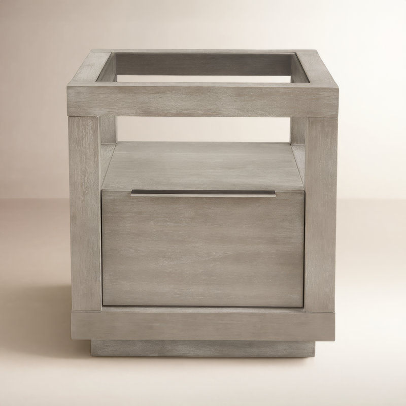 Eloise End Table With Storage, Mineral