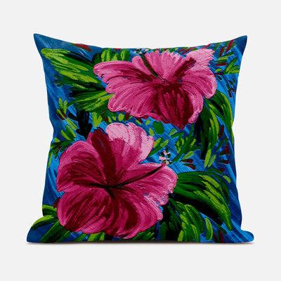 Floral Square Throw Cushion
