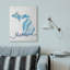 «Michigan Agate Blue US State Design», impression sur toile-91621890-91621889