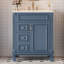 Meuble-lavabo 24 po avec lavabo en céramique, petite armoire de salle de bain moderne, 2 tiroirs et tablette réglable-856880948