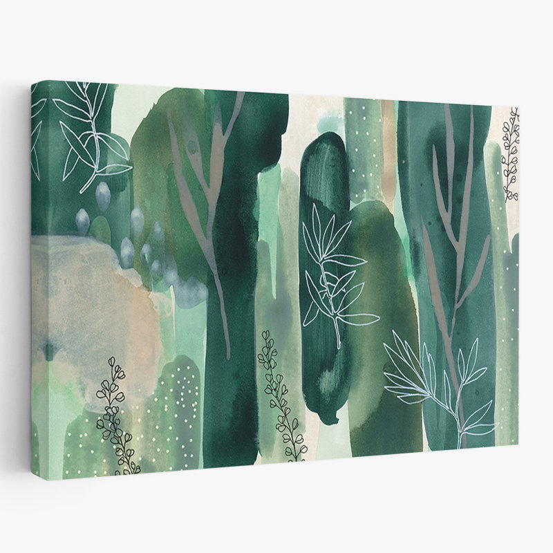 Abstrait - forêt cachée, H 24 po x l 36 po