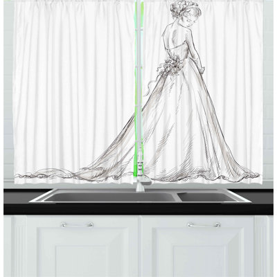 Pointed Kitchen Curtain