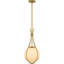 Cholena 1-Light Aged Brass Mini Pendant Light-98691642