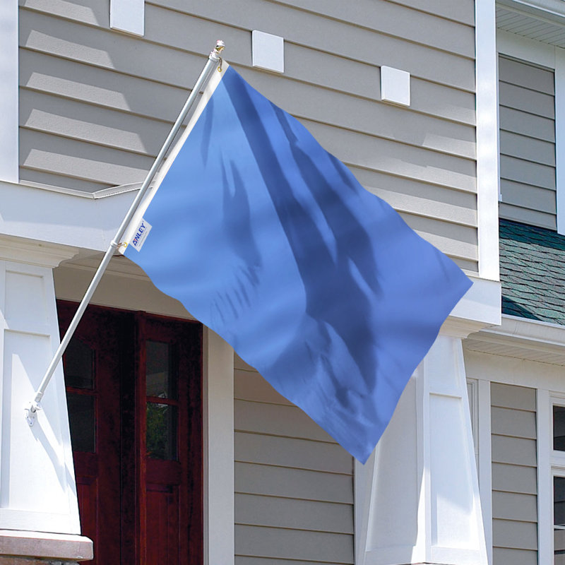 Drapeau de maison 36 po x 60 po uni mauve noir bleu rouge vert, Bleu