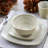 Gibson Elite Soho Lounge 16 Piece Stoneware Dinnerware Set In Light Taupe