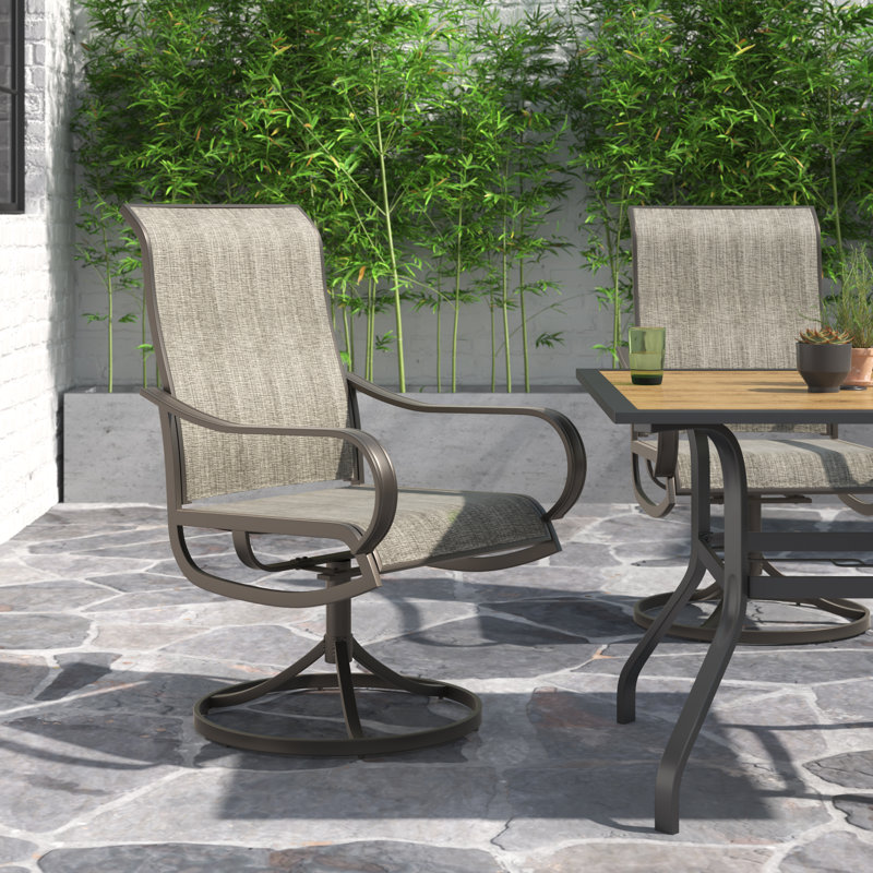 Fauteuil de salle à manger d'extérieur Leonard Premium toutes saisons