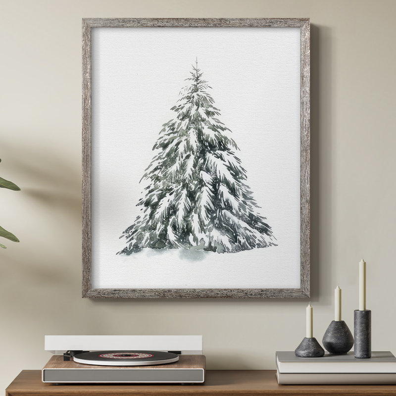 Épinette bleue I, reproduction encadrée - bois massif, H 21 po x l 17 po