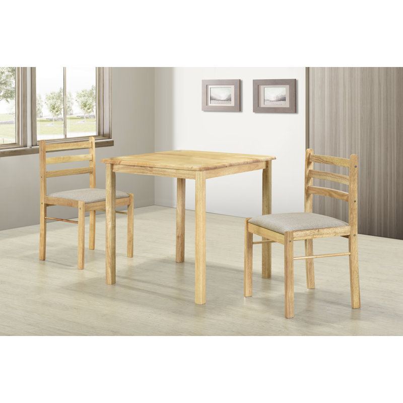 Asdvadzadur 2 - Person Solid Wood Dining Set