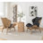 Jeyshan Upholstered Tufted Wingback Chair-2070587858
