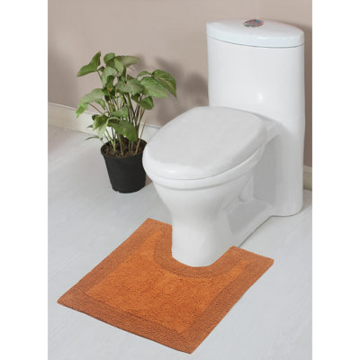 Home Weavers Bruss 100% Cotton Reversible Bathroom Rugs Set, 20"x20" Contour