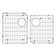Radius 33'' L Drop-In Double Bowl Granite Kitchen Sink