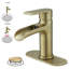 Robinet de salle de bains monotrou avec ensemble de drainage-95166363
