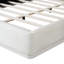 Très grand lit tapissier, tête de lit douce et confortable, lit plateforme blanc-1437541593