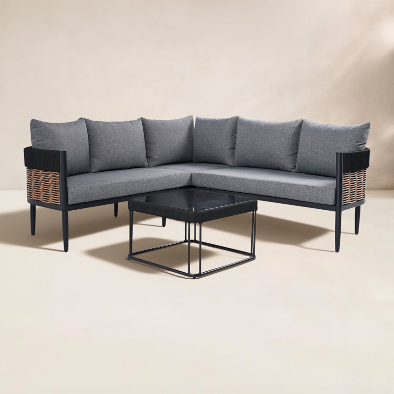 Ensemble de coin Corrente, Gris