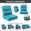 Coussins de siège Allo Luxury Smile 24 x 24 x 6, coussin de siège profond en oléfine résistant à l'eau-212558741-212558764