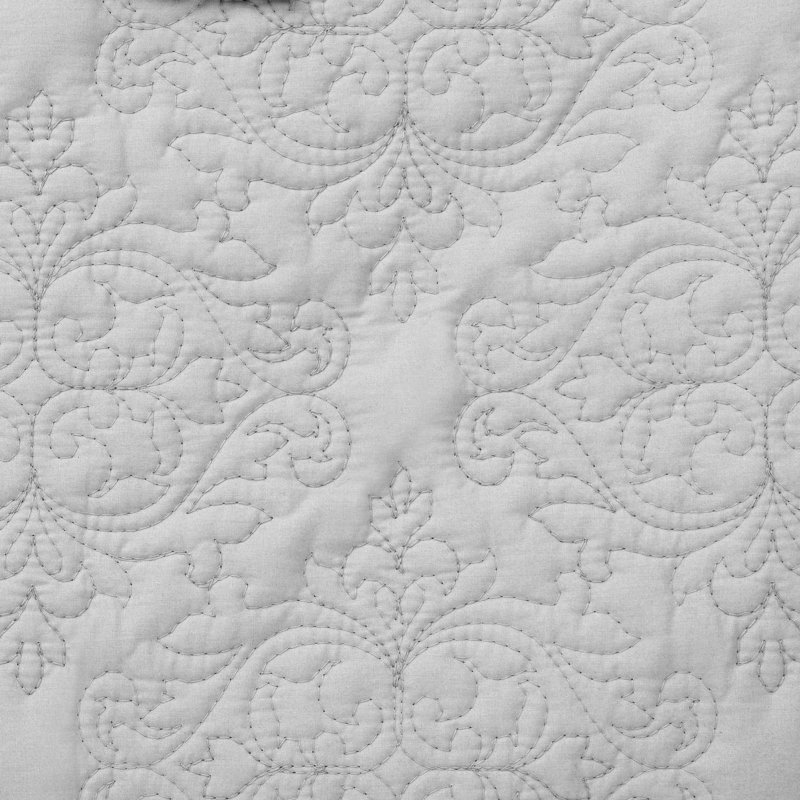 Ensemble de courtepointe standard en coton 200 pièces 3 pièces, Gris silencieux