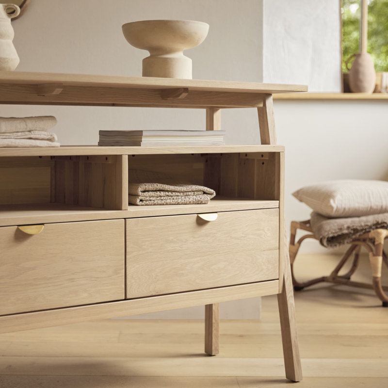 Pola 47.24'' W Solid Wood Console Table