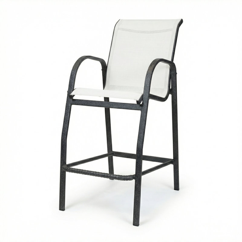 Tabouret de bar, Blanc, granite