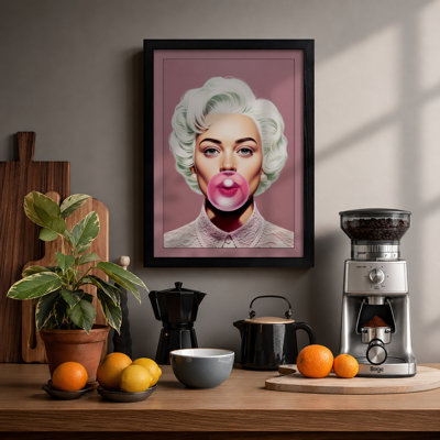 Platinum Glamour Retro - Framed Print