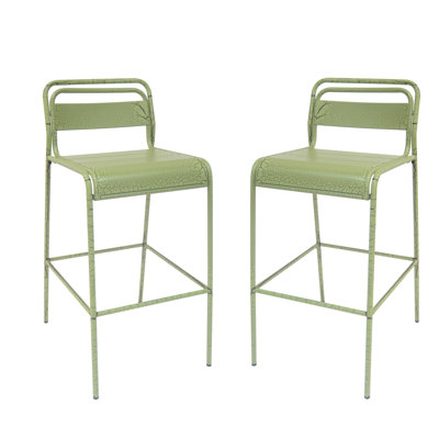 Ensemble de 2 tabourets d'extérieur Carmella