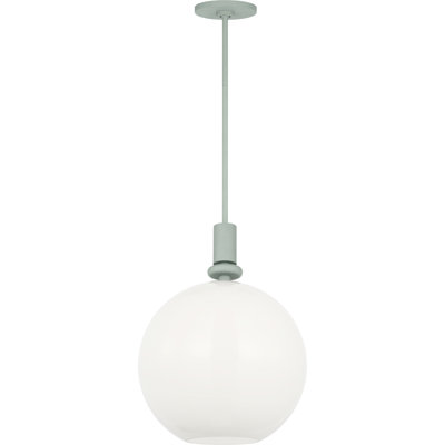 Vincent Casual Single Light Pendant In Thistle Green