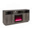Console de meuble télé avec chauffeur, éclairage DEL, armoires, tablettes l 70 po Ambrogio-649841055