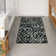 Rectangle Tawann Geometric Machine Washable Door Mat Non-Slip Doormat