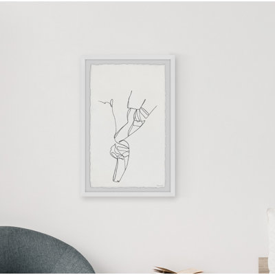 'Ballet Outline' Framed Print on Paper