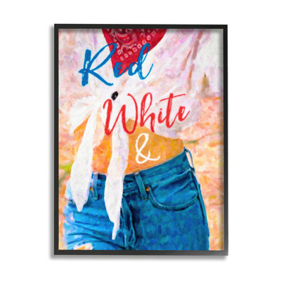" Red White And Blue " Painting Print