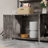 Strorage Cabinet Wooden Cat House With Scratch Pad, Sturdy Indoor Cat Cabinet With 2 Doors-1622851227