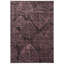 Tapis gris anthracite à motif floral Elijah-16766450