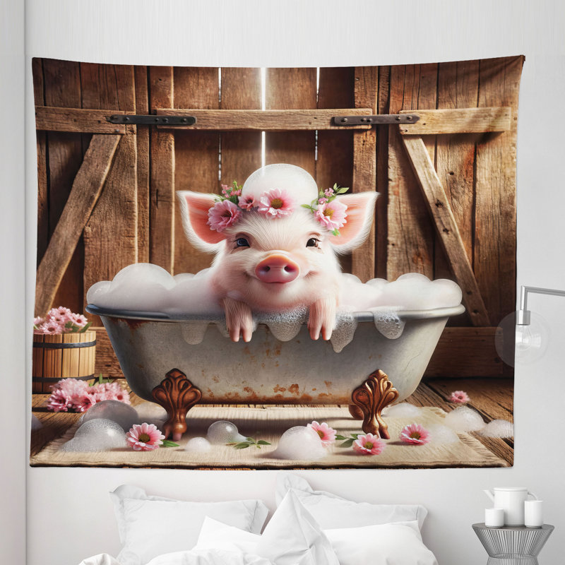 Tapisserie en microfibre, H 104 po x l 88 po