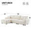 Boucle Fabric 110" Modular Sectional Sofa-1548766108