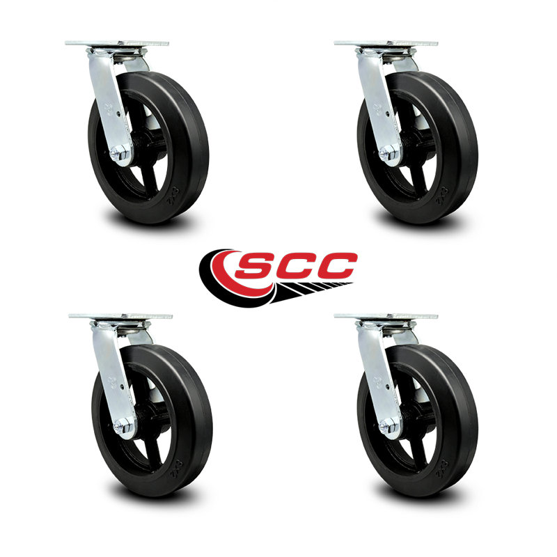 Rubber on Steel Caster