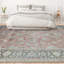 Oriental Area Rug in Pink/Charcoal-101829926