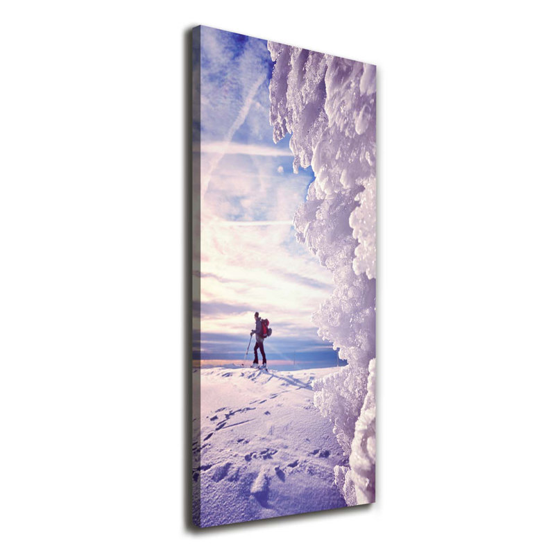 Skier - Wrapped Canvas Print