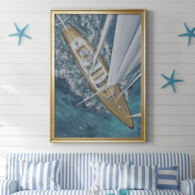 Reproduction d'un cadre photo sur toile «Sailing Around the World»