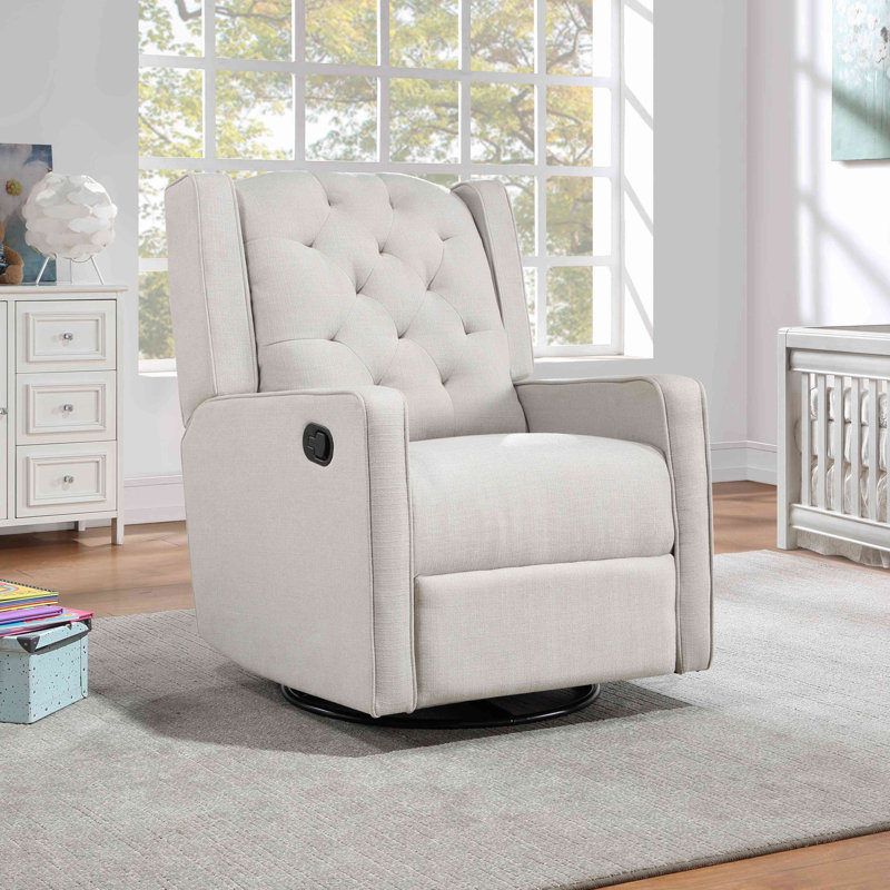 Bryton Swivel Recliner Glider, Gray